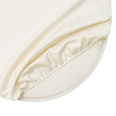 Organic Cotton Crib Oval Sheet Ivory (Fits Stokke Sleepi)