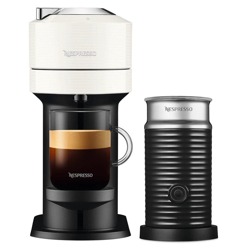 Vertuo Next White refurbished & Aeroccino Bundle