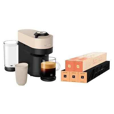 Vertuo Pop+ Beige starter bundle