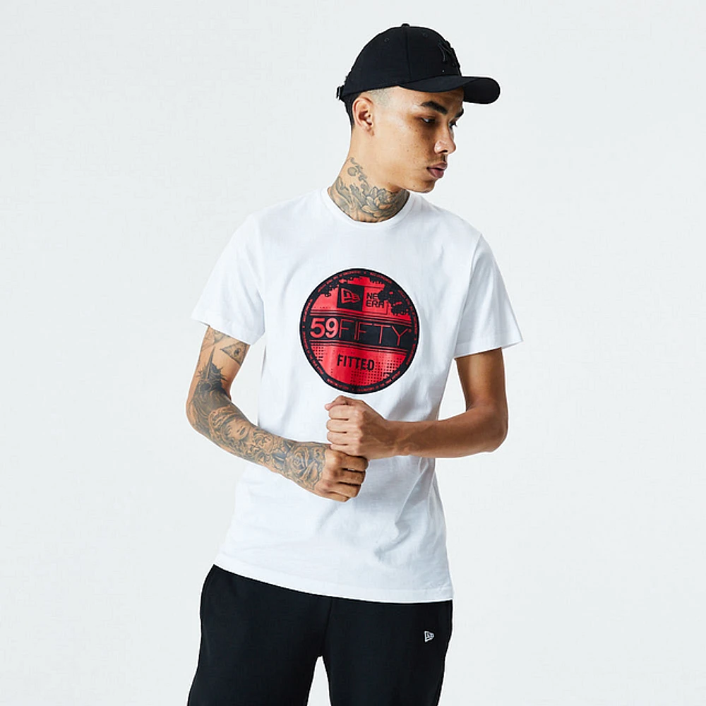 Playera Manga Corta New Era Essentials Blanca