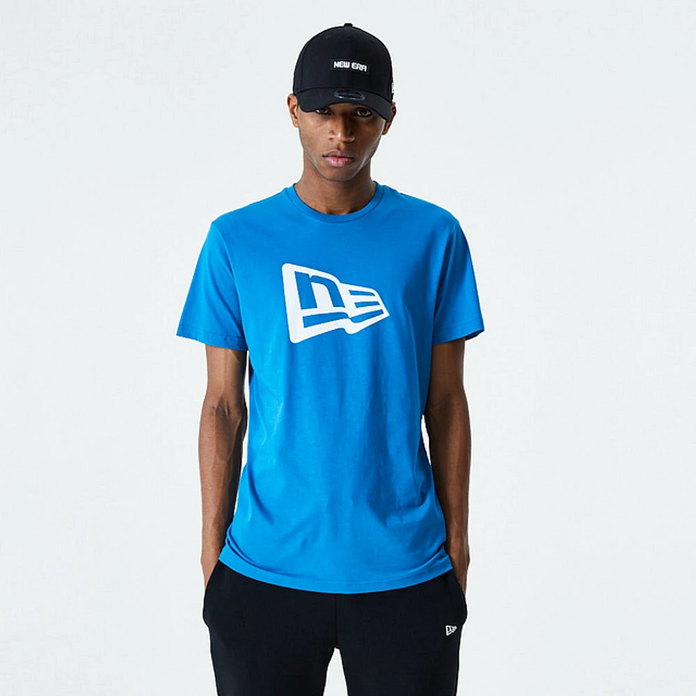 Playera Manga Corta New Era Essentials Flag Azul