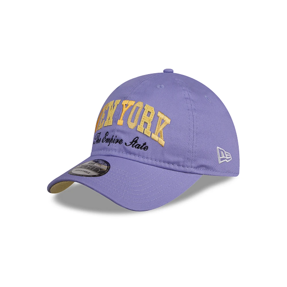 Gorra New Era Foundation Essentials 9FORTY Strapback Morado