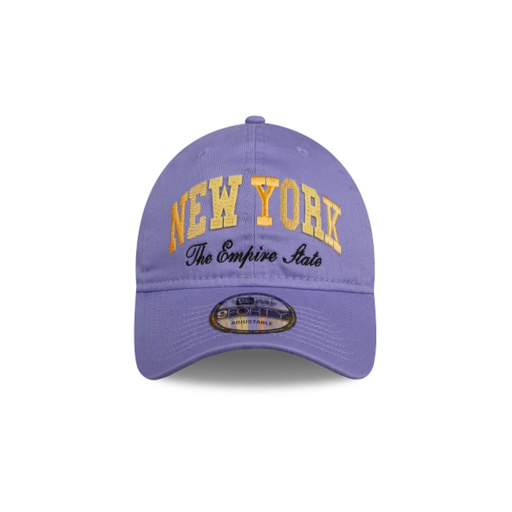 Gorra New Era Foundation Essentials 9FORTY Strapback Morado