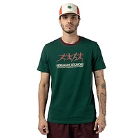 Playera Manga Corta Hermanos Koumori X New Era Runners Green