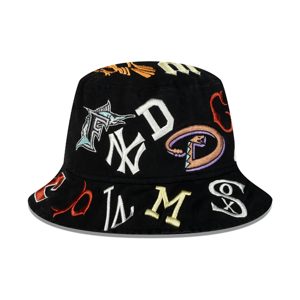 MLB Team Logo All Over Retro Bucket