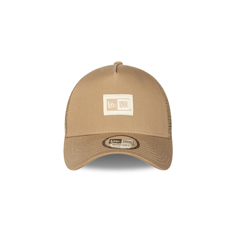 New Era Brand Box Logo 9FORTY AF Trucker Snapback Café