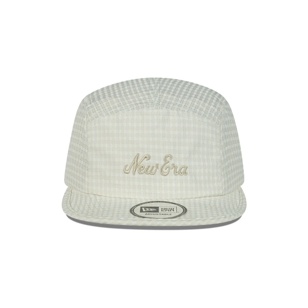 New Era Branded Seersucker 5PANNEL Strapback Blanca