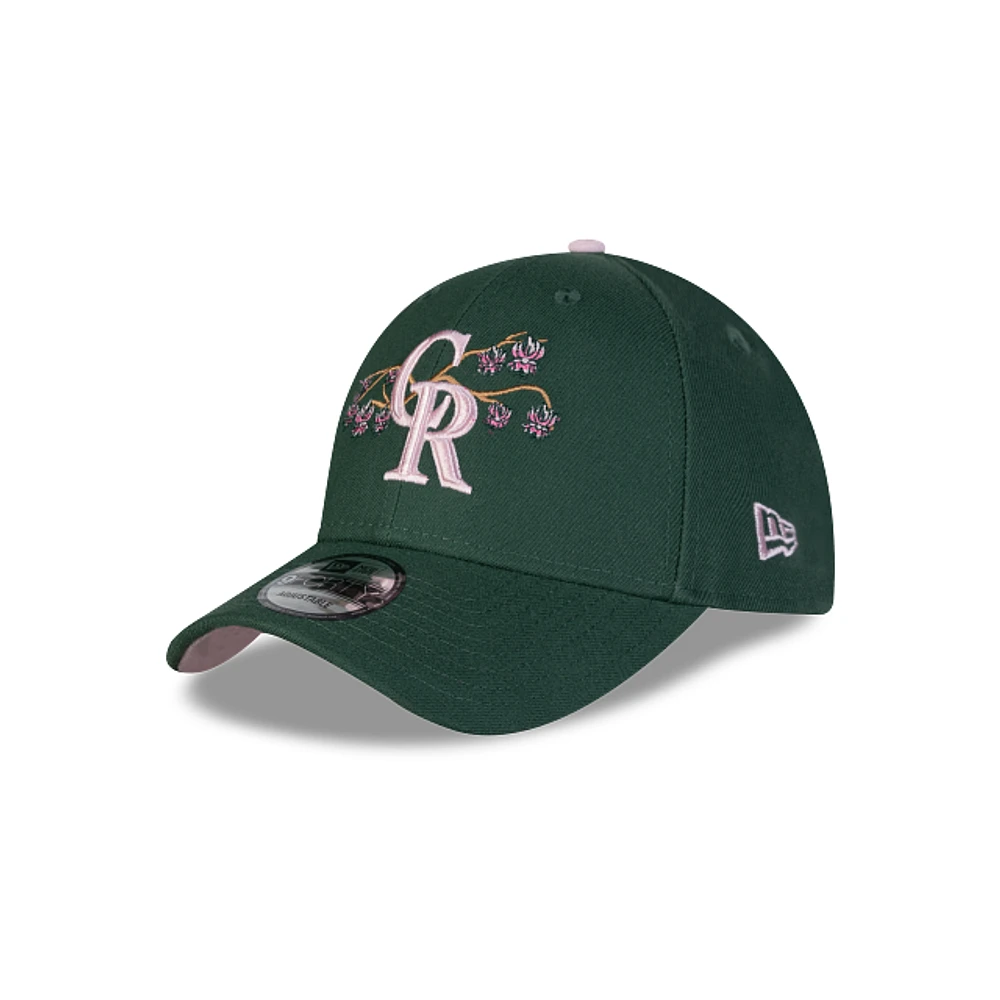 Colorado Rockies Flower MLB Mexico City Series 2024 9FORTY Snapback