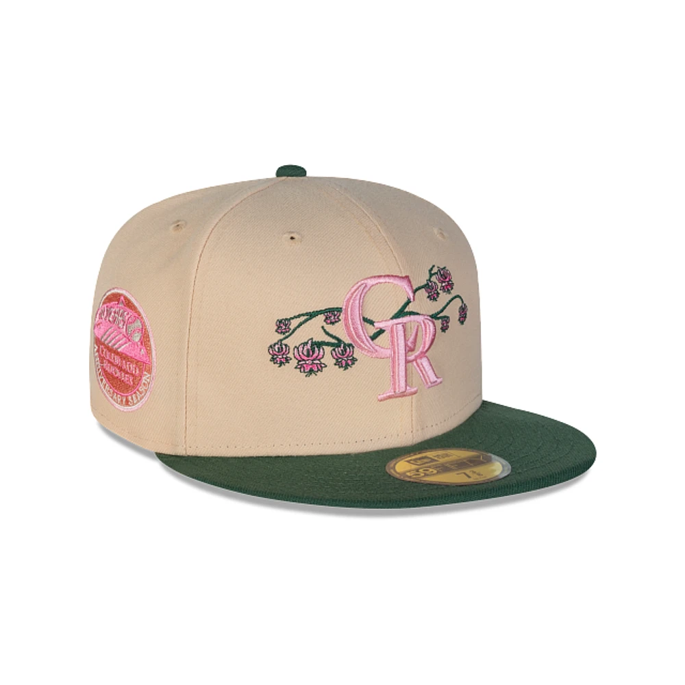 Colorado Rockies Flower MLB Mexico City Series 2024 59FIFTY Cerrada