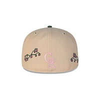 Colorado Rockies Flower MLB Mexico City Series 2024 59FIFTY Cerrada