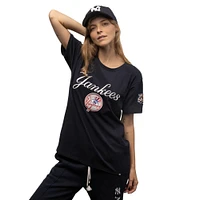 Playera Manga Corta New York Yankees MLB Logo Select para Mujer