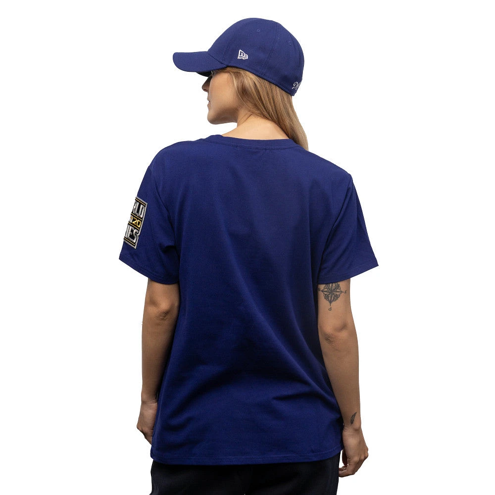 Playera Manga Corta Los Angeles Dodgers MLB Logo Select para Mujer