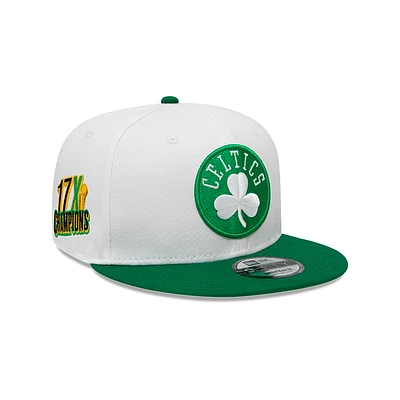 Boston Celtics NBA White Crown Patches 9FIFTY Snapback