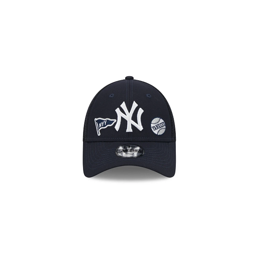 New York Yankees MLB Mini Fan 9FORTY Strapback para Niña o Niño