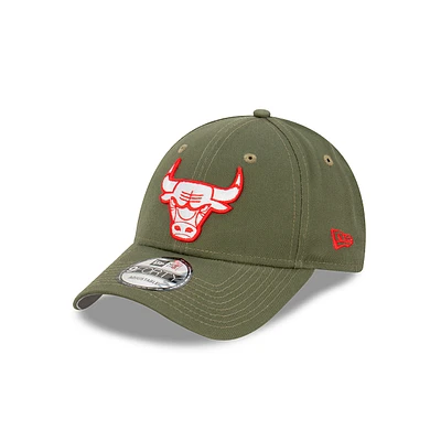 Chicago Bulls Olive Collection 9FORTY Strapback