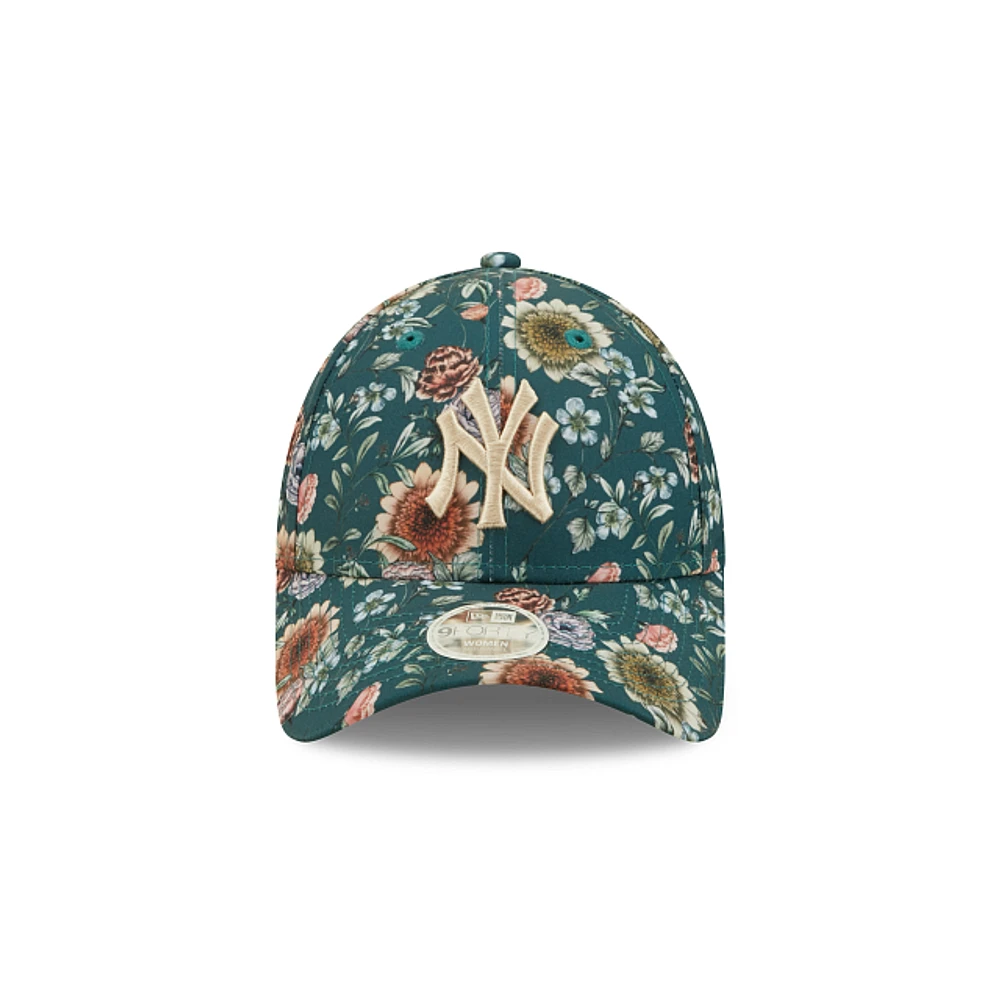 New York Yankees MLB Women's Floral 9FORTY Strapback para Mujer