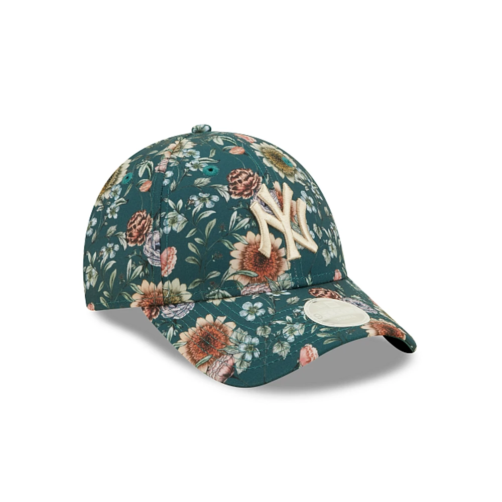 New York Yankees MLB Women's Floral 9FORTY Strapback para Mujer