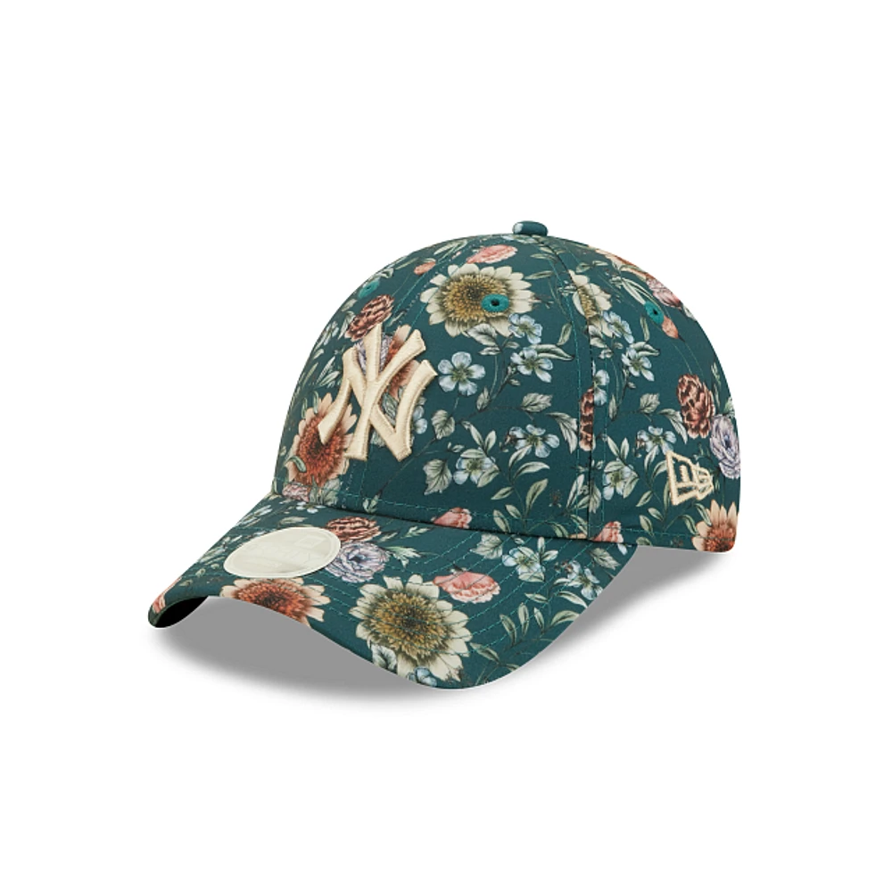 New York Yankees MLB Women's Floral 9FORTY Strapback para Mujer