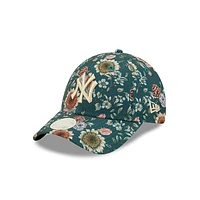 New York Yankees MLB Women's Floral 9FORTY Strapback para Mujer