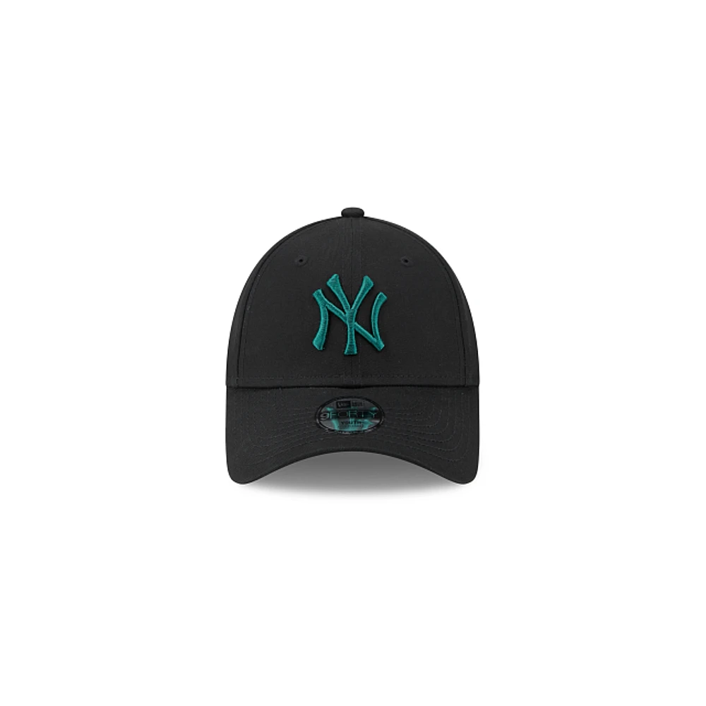 New York Yankees MLB League Essential 9FORTY Strapback para Niña o Niño Negra