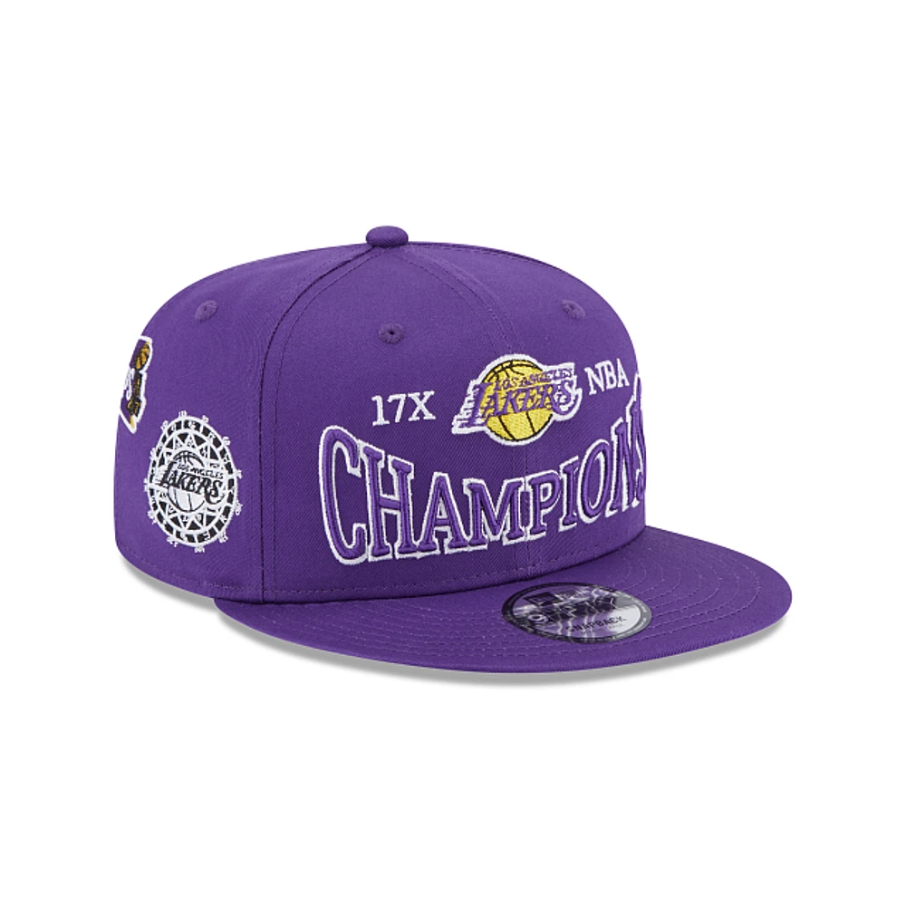 Los Angeles Lakers NBA Champions Side Patch 9FIFTY Snapback