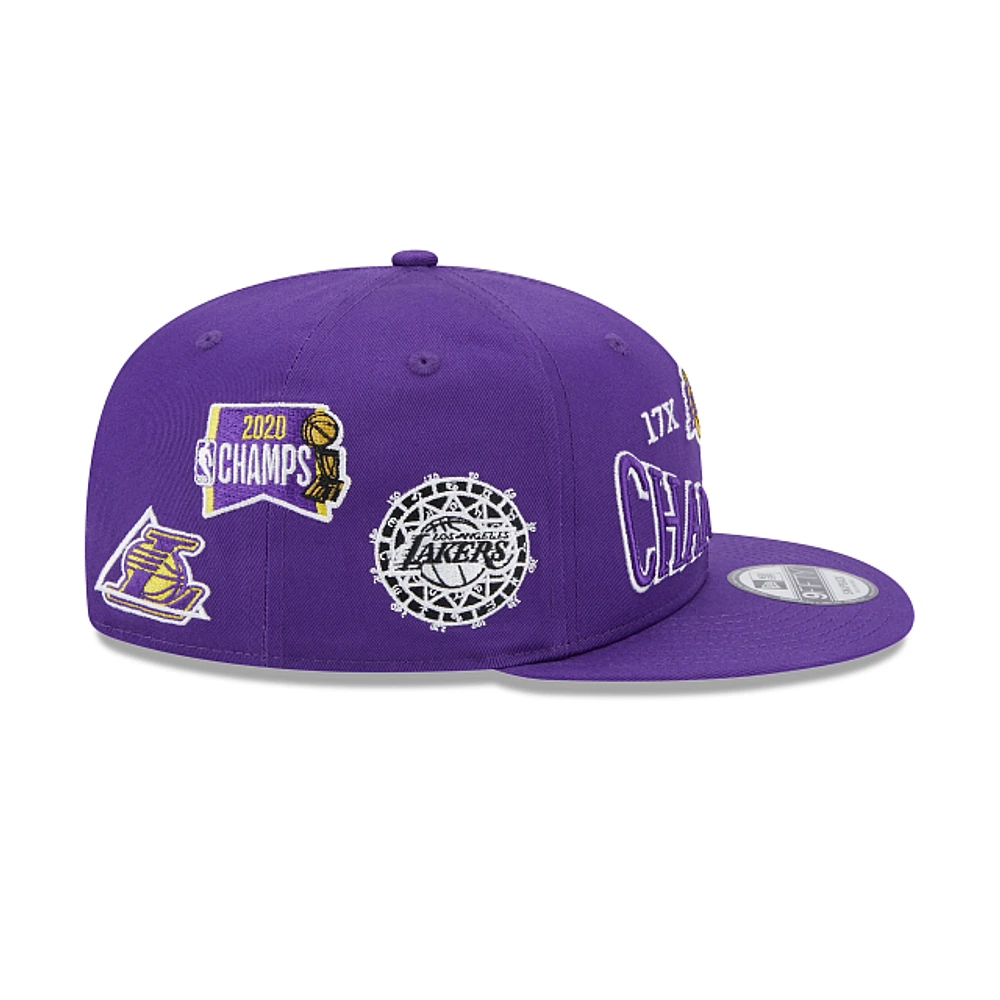 Los Angeles Lakers NBA Champions Side Patch 9FIFTY Snapback