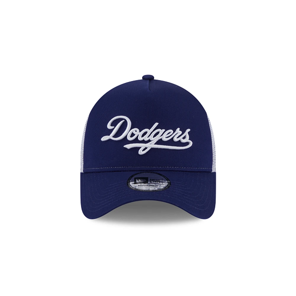 Los Angeles Dodgers MLB Team Script Trucker 9FORTY Snapback