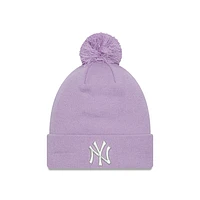 New York Yankees MLB Metallic Logo Knit para Mujer