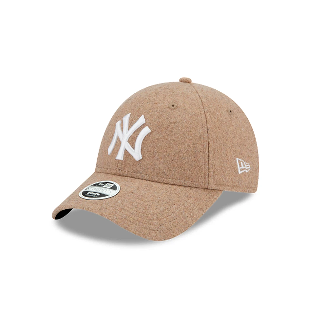 New York Yankees MLB Women's Wool 9FORTY Strapback para Mujer