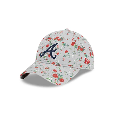 Atlanta Braves MLB Bouquet 9TWENTY Strapback para Mujer