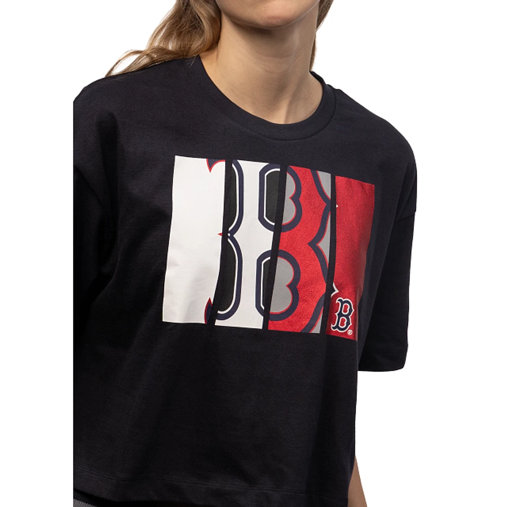 Playera Manga Corta Boston Red Sox MLB Athleisure para Mujer