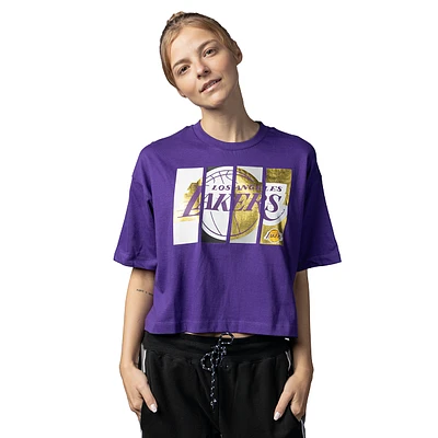 Playera Manga Corta Los Angeles Lakers NBA Athleisure para Mujer