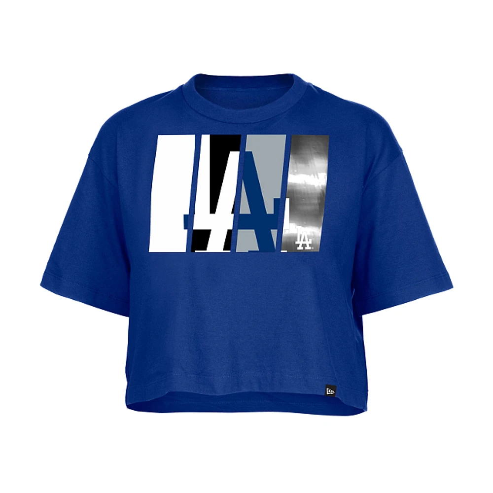 Playera Manga Corta Los Angeles Dodgers MLB Athleisure para Mujer