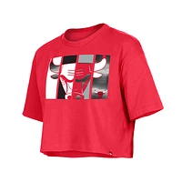 Playera Manga Corta Chicago Bulls NBA Athleisure para Mujer