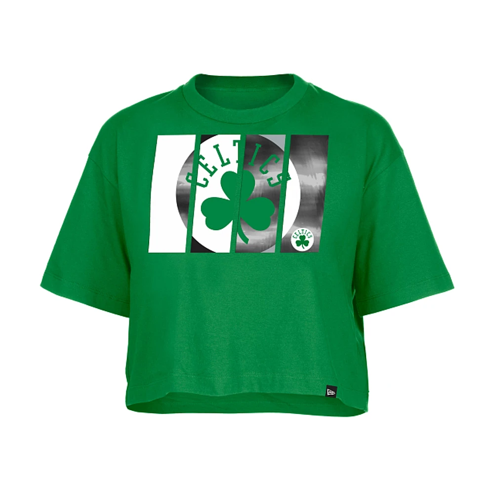 Playera Manga Corta Boston Celtics NBA Athleisure para Mujer