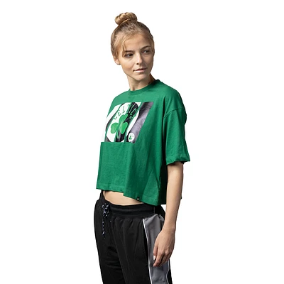 Playera Manga Corta Boston Celtics NBA Athleisure para Mujer