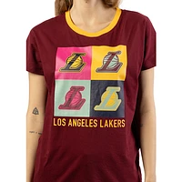 Playera Manga Corta Los Angeles Lakers NBA Color Pack