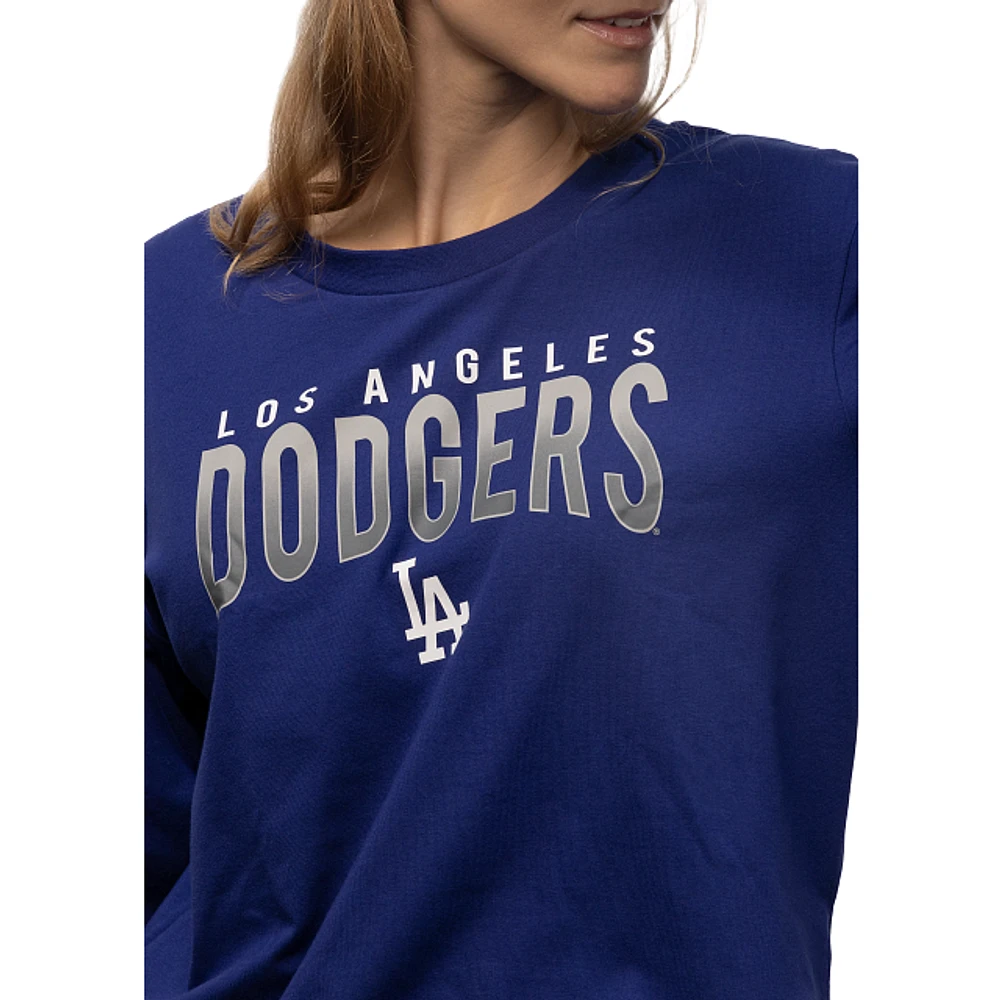 Playera Manga Larga Los Angeles Dodgers MLB Active para Mujer