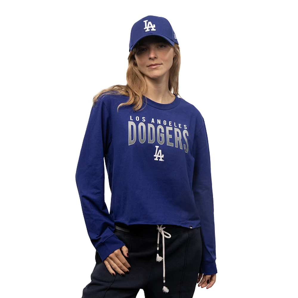 Playera Manga Larga Los Angeles Dodgers MLB Active para Mujer