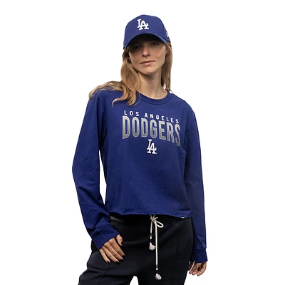 Playera Manga Larga Los Angeles Dodgers MLB Active para Mujer