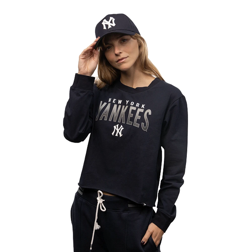 Playera Manga Larga New York Yankees MLB Active para Mujer