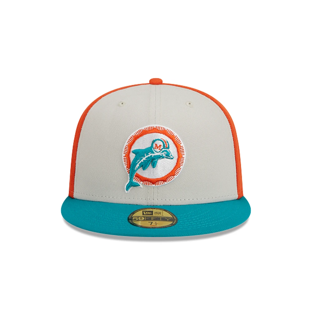 Miami Dolphins NFL Sideline Historic 59FIFTY Cerrada