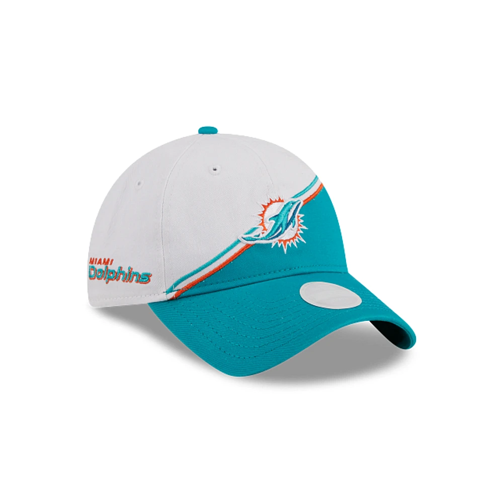 Miami Dolphins NFL Sideline 9TWENTY Strapback para Mujer