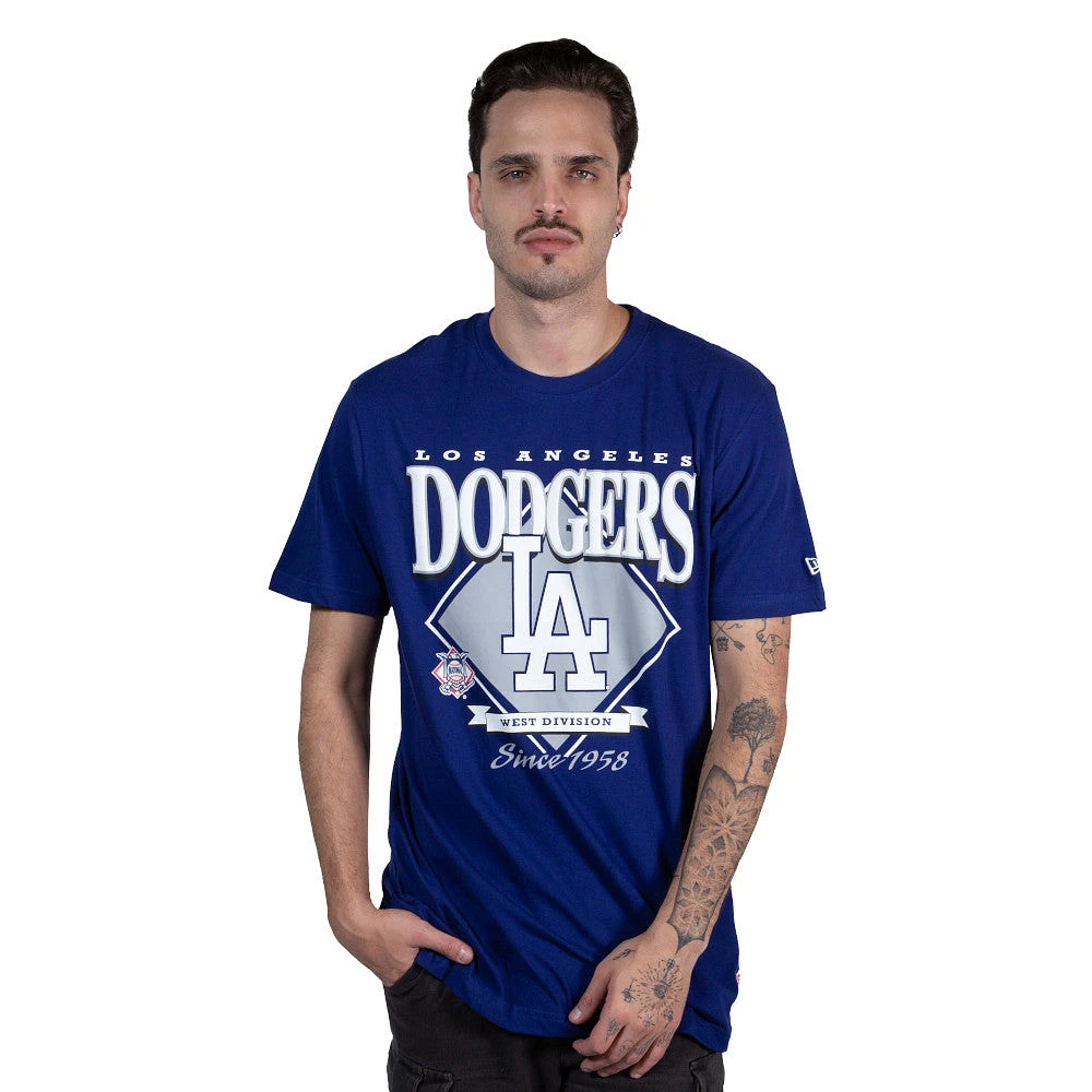 Playera Manga Corta Los Angeles Dodgers MLB Throwback