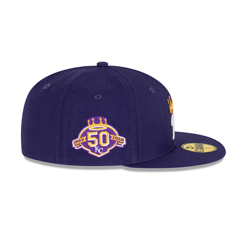 Kansas City Royals MLB Royal Purple 59FIFTY Cerrada