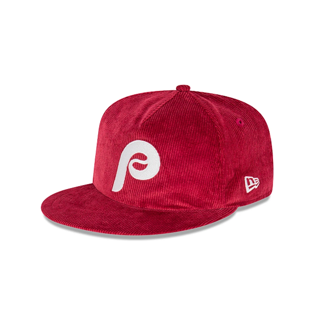 Philadelphia Phillies MLB Cooperstown Corduroy Golfer Snapback