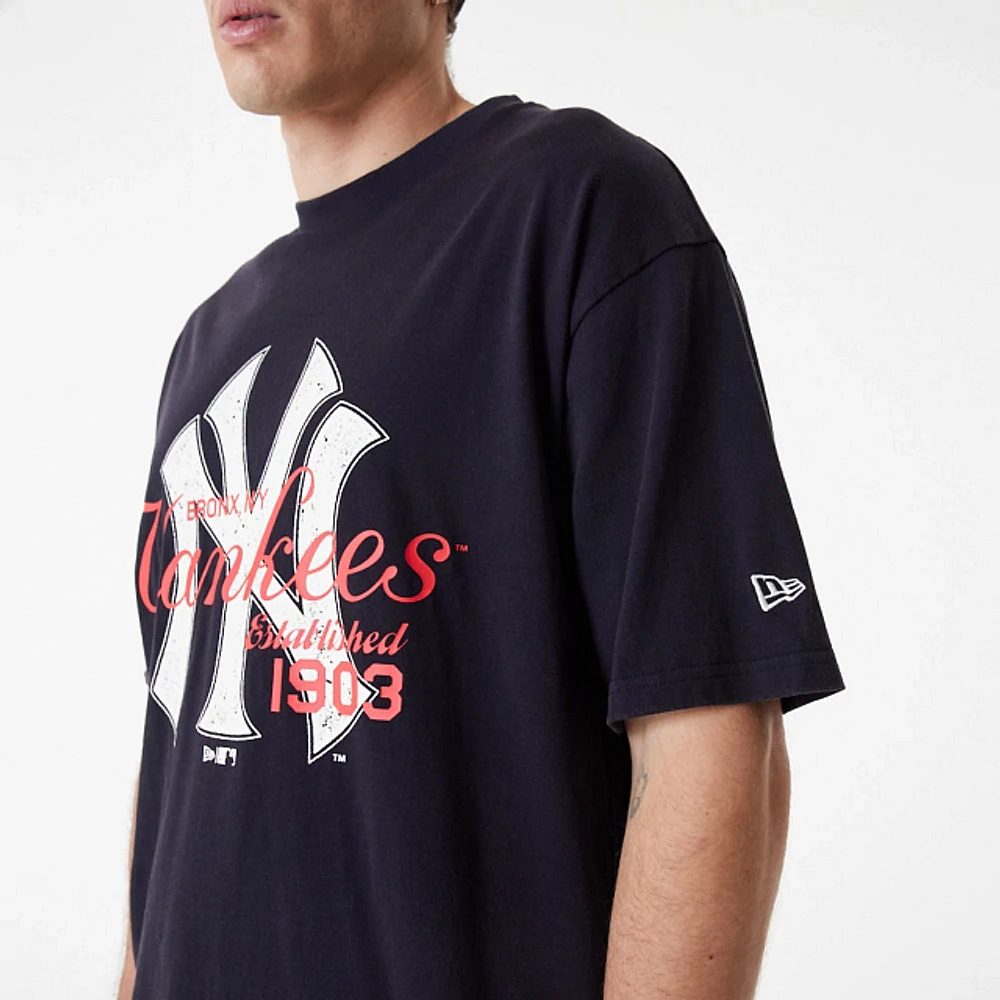 Playera Manga Corta New York Yankees MLB Old School