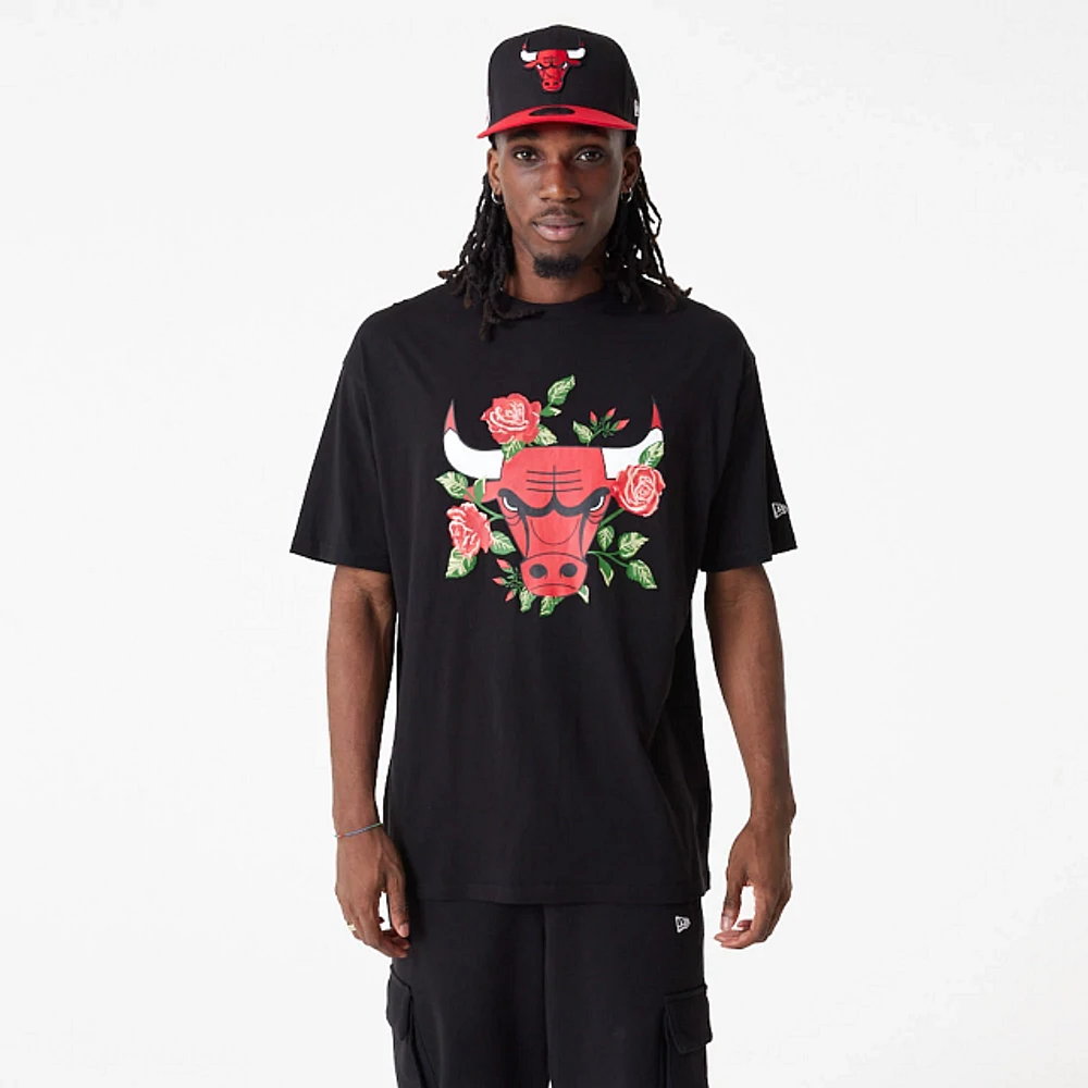 Playera Manga Corta Chicago Bulls NBA Graphic Floral