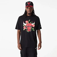 Playera Manga Corta Chicago Bulls NBA Graphic Floral