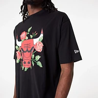 Playera Manga Corta Chicago Bulls NBA Graphic Floral